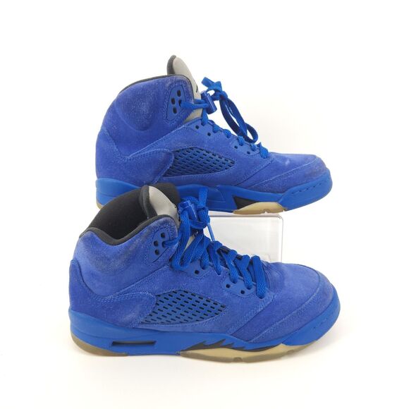 Nike Other - Nike Air Jordan 5 Retro Shoes Youth 5Y / Womens 6.5 Blue Suede 440888-401